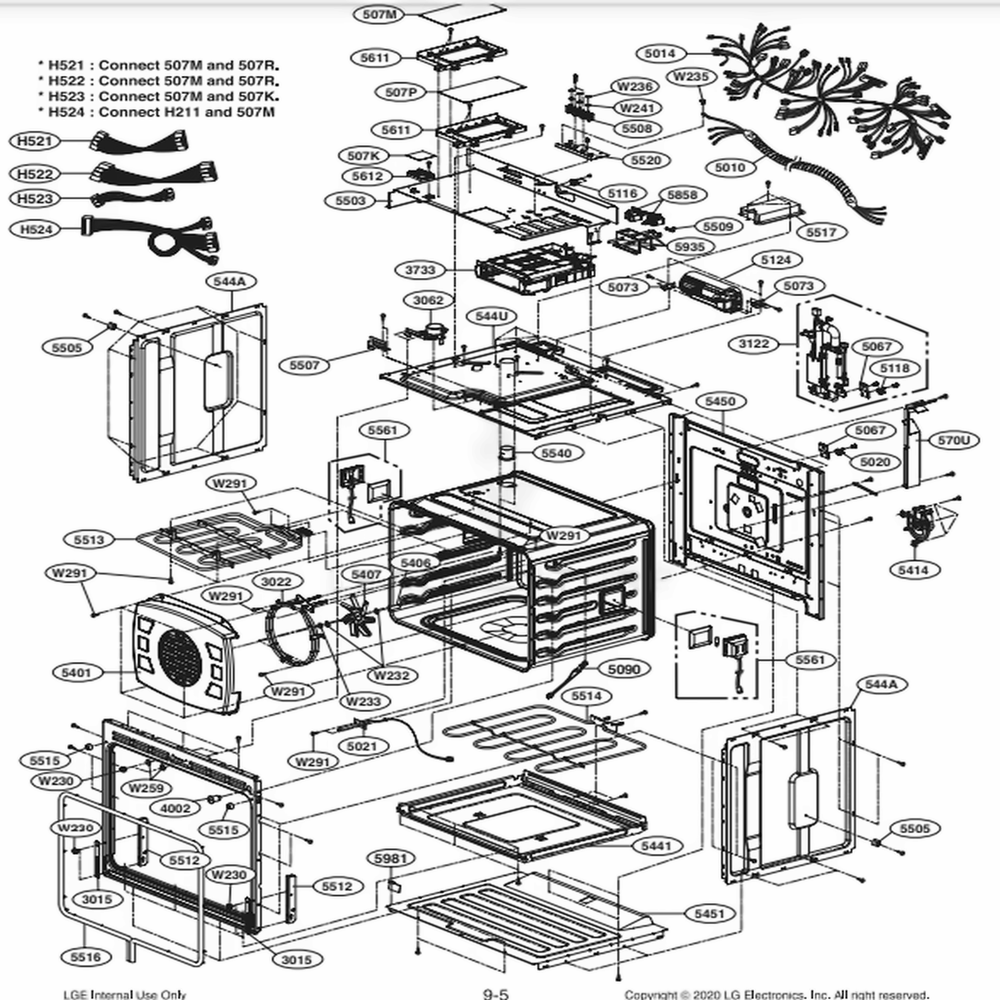 LG AEG74450004 Oven Heater Assembly