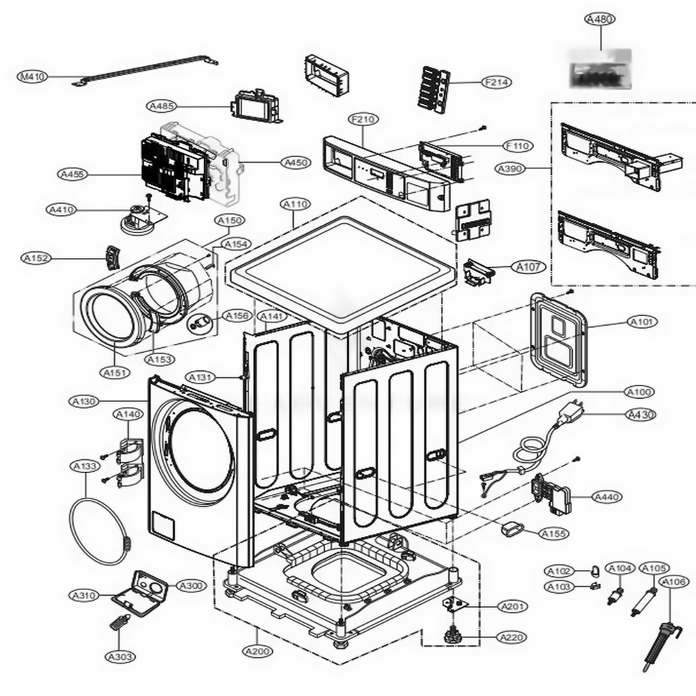 LG Washer Display Pcb - EBR83442801