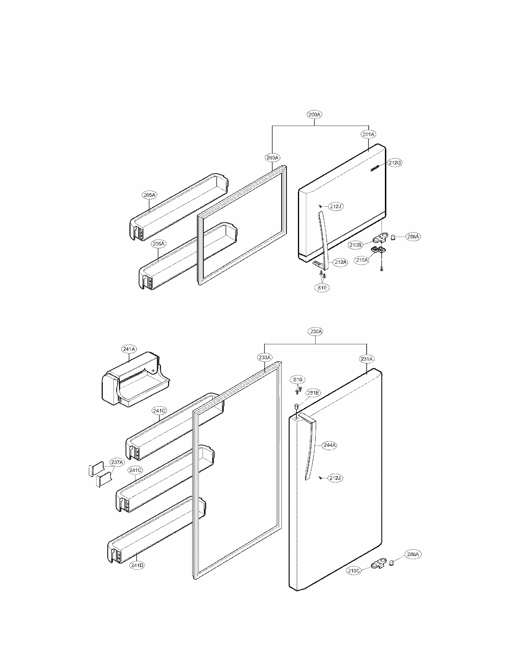 LG MEA63011301 Refrigerator Pitcher Guide