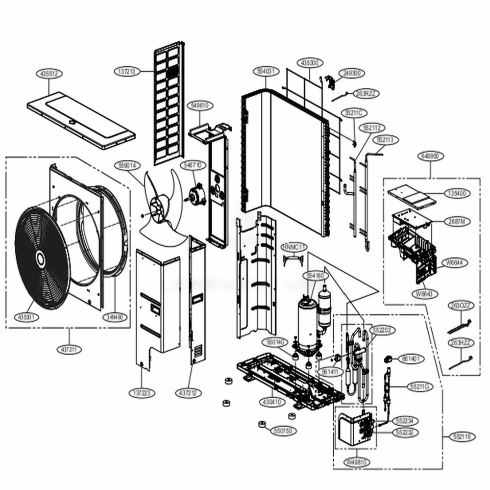 Circuit imprimé principal du climatiseur LG EBR85104034
