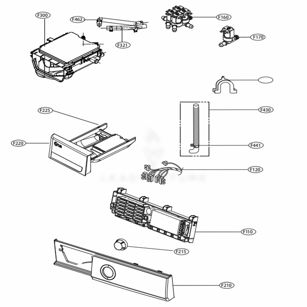 LG AGL76733397 Panel Assembly, Drawer