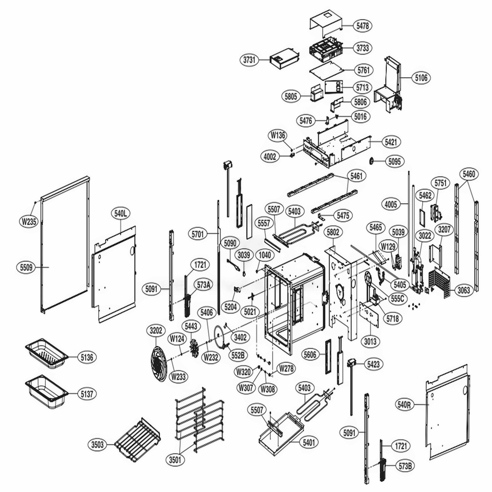 LG MJM63524601 Oven-Range Water Tank