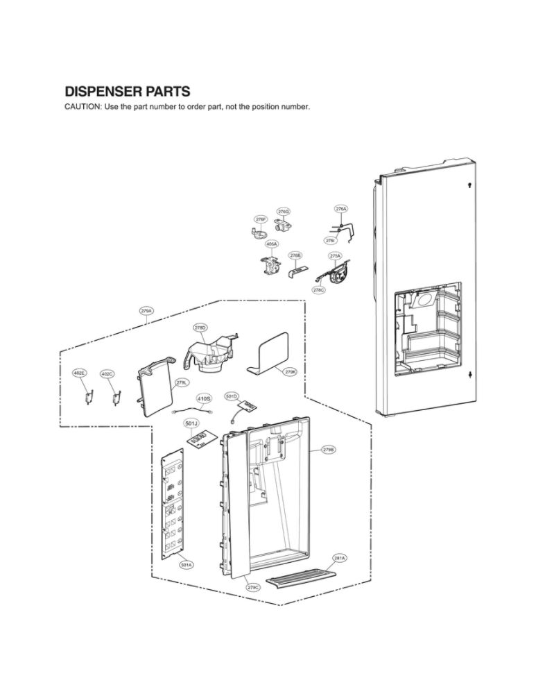 LG MCK69255802 Refrigerator Hinge Cover