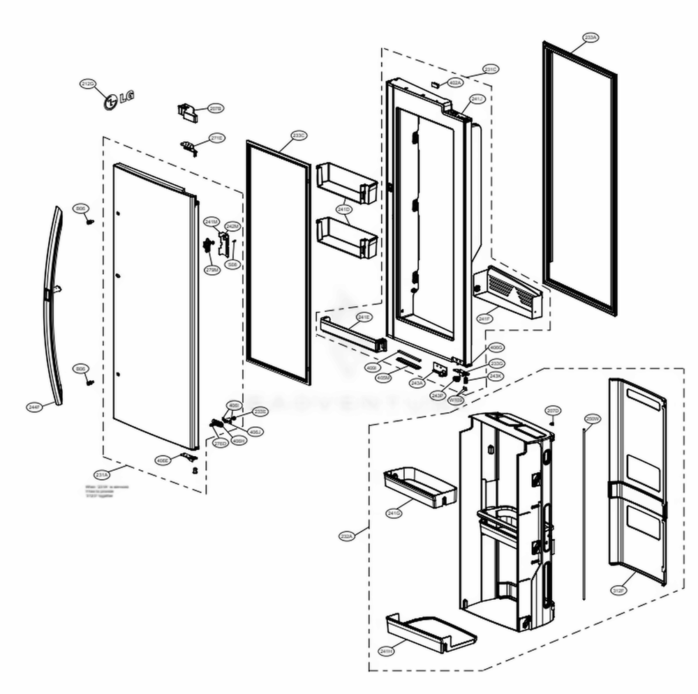 LG MAN64048204 Refrigerator Door Basket