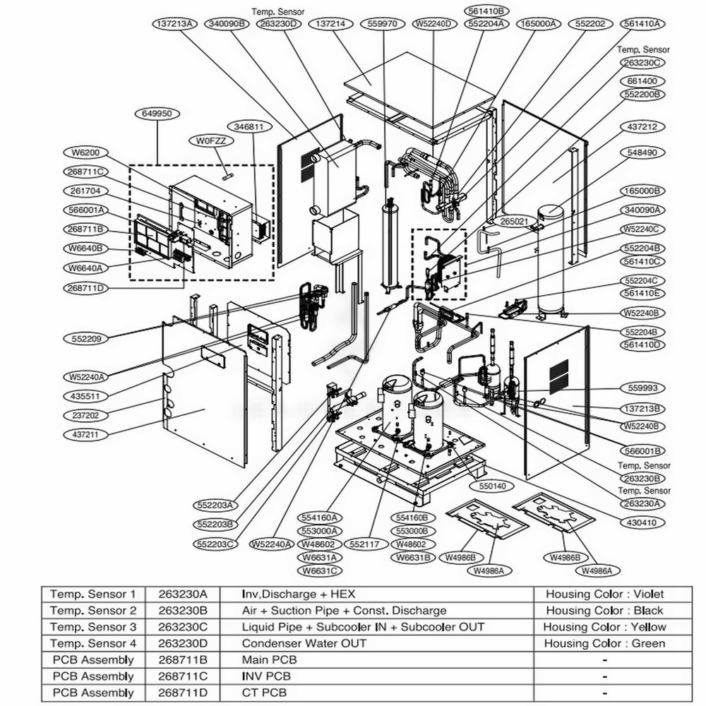 LG TBZ37400101 Korea Compressor Set