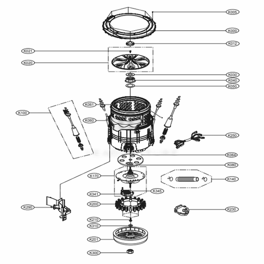 LG EAD64149709 Washer Multi Harness