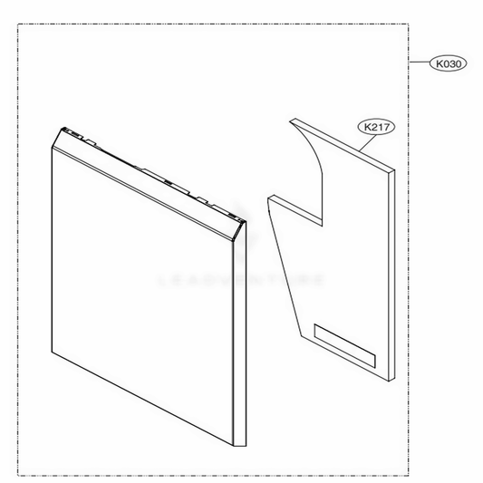 LG Dishwasher Door Outer Panel - ACQ88048302