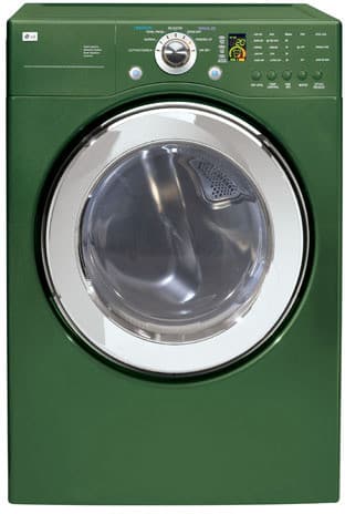 LG DLE3733D 27 Inch Electric Dryer with 7.3 cu. ft. Capacity, 7 Drying Cycles, 5 Temperature Levels, Wrinkle Care Option and Sensor Dry System: Emerald Green