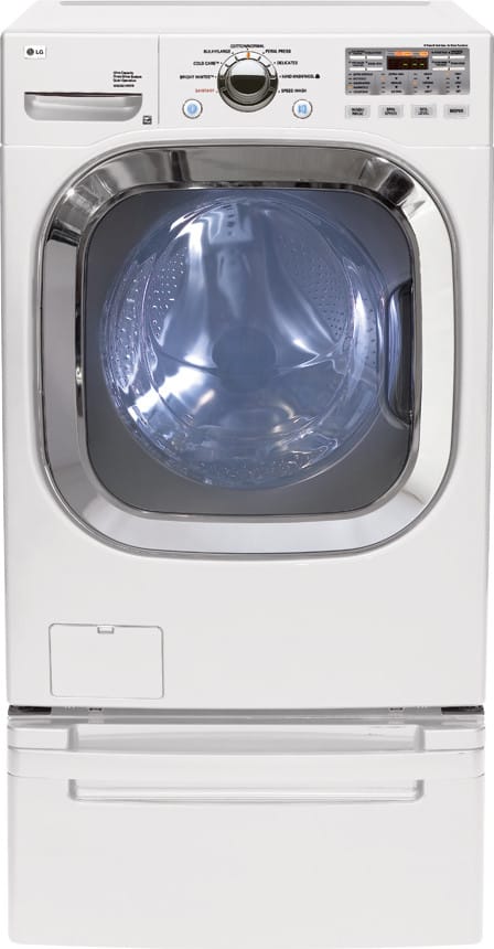 LG WM2601HW 27 Inch Front-Load Washer with 4.5 cu. ft. Capacity, 9 Wash Cycles, Sanitary,BrightWhite, Cold Care, Bulky/Large Washing Cycles, Child Lock, Stainless Steel Tub: White