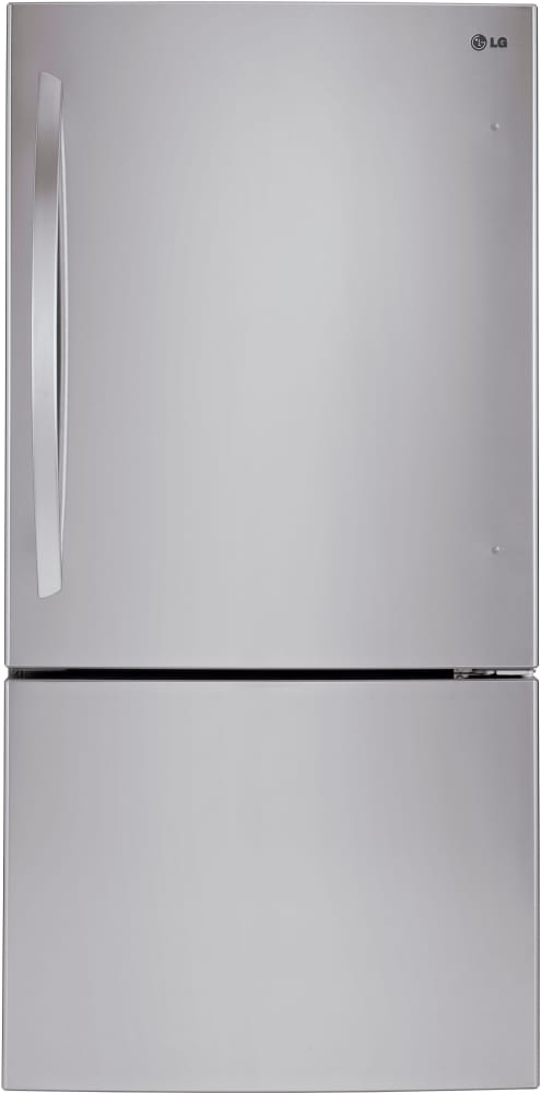 LG LBC24360ST 33 Inch Bottom-Freezer Refrigerator with 23.8 cu. ft. Capacity, 2 Spillproof Glass Shelves, Gallon Door Storage, Flip-Up Door Bin, 2 Humidity Controlled Crispers, Ice Maker, LED Lighting and Swing Door Freezer: Stainless Steel