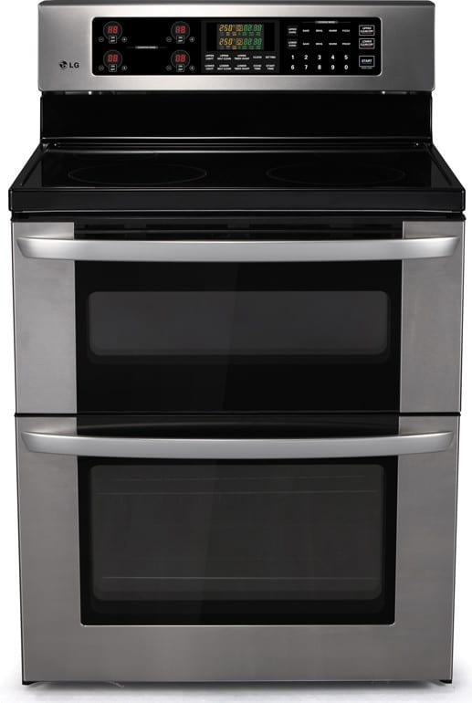LG LDE3011ST 30 Inch Freestanding Electric Double Oven Range with 4 Radiant Elements