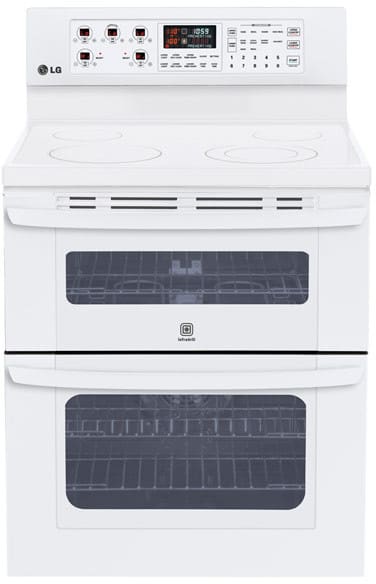 Cuisinière électrique autonome LG LDE3017SW de 30 pouces avec four double et 5 éléments radiants