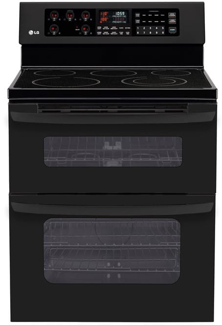 LG LDE3015SB 30 Inch Freestanding Electric Double-Oven Range with 5 Radiant Elements