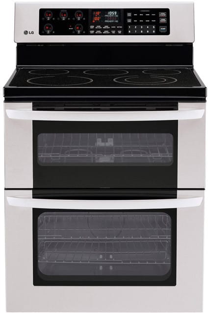 LG LDE3015ST 30 Inch Freestanding Electric Double-Oven Range with 5 Radiant Elements