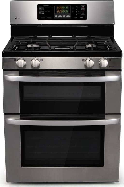 LG LDG3011ST 30 Inch Freestanding Gas Double Oven Range with 4 Sealed Burners