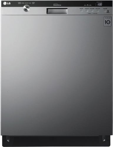 LG LDS5540ST Semi-Integrated Dishwasher with SenseClean™ Wash System, SmartDiagnosis™, EasyRack™ Plus, SmoothTouch™, NeveRust™ Stainless Steel Tub, 14 Place Settings, 5 Wash Cycles, 2 Spray Arms and 48dB LoDecibel™ Operation: Stainless Steel