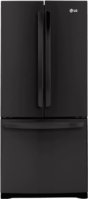 LG LFC20770SB 19.7 cu. ft. French Door Refrigerator with LED Interior Lighting, Hidden Hinges, Multi-Air Cooling System, Humidity Control Crispers and Glide-N-Serve Pantry Drawer: Smooth Black