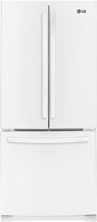 LG LFC20770SW 19.7 cu. ft. French Door Refrigerator with LED Interior Lighting, Hidden Hinges, Multi-Air Cooling System, Humidity Control Crispers and Glide-N-Serve Pantry Drawer: Smooth White