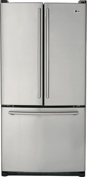 LG LFC22740ST 22.4 cu. ft. French Door Refrigerator with 4 Split Spill-Protector Glass Shelves, CustomCube Automatic Ice Maker and Pull Drawer Bottom Freezer: Stainless Steel