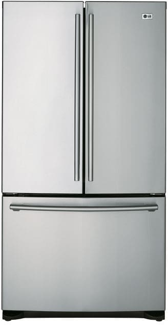 LG LFC25760SB 25 Cu. Ft. French Door Refrigerator with Glide N' Serve Drawer & Internal LED Touch Pad Digital Temperature Controls: Smooth Black