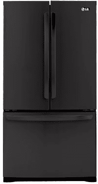 LG LFC25776SB 25.0 cu. ft. French Door Refrigerator with 4 Split Spill Protector Glass Shelves, Glide N' Serve Drawer, IcePlus, LED Interior Light and Linear Compressor: Smooth Black