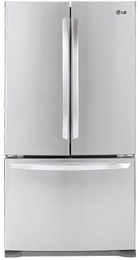 LG LFC25776ST 25.0 cu. ft. French Door Refrigerator with 4 Split Spill Protector Glass Shelves, Glide N' Serve Drawer, IcePlus, LED Interior Light and Linear Compressor: Stainless Steel