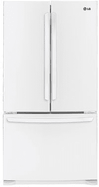 LG LFC25776SW 25.0 cu. ft. French Door Refrigerator with 4 Split Spill Protector Glass Shelves, Glide N' Serve Drawer, IcePlus, LED Interior Light and Linear Compressor: Smooth White