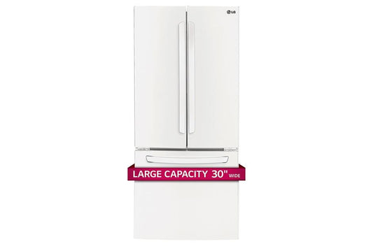 LG LFCS22520W 21 Cu. Ft. Large Capacity 30-Inch Wide 3-Door French Door Refrigerator