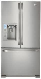 LG LFX25980ST 24.7 cu. ft. Freestanding French Door Refrigerator with Cantilevered Glass Shelves