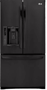 LG LFX28978SB 27.6 cu. ft. French Door Refrigerator with 4 Split Spill Protector Glass Shelves, Glide N' Serve Drawer, IcePlus, External Ice/Water Dispenser and Linear Compressor: Smooth Black