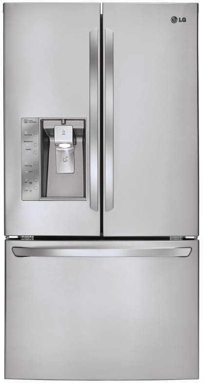 LG LFX29937ST 29.2 cu. ft. French Door Refrigerator with Spillproof Glass Shelves, Glide N' Serve Drawer, 3-Tier Organization Freezer and External Ice/Water Dispenser