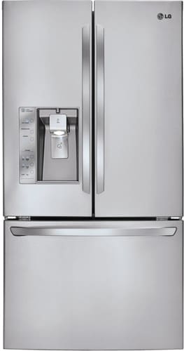 LG LFX31915ST 30.7 cu. ft. French Door Refrigerator with Spill Protector Glass Shelves, 2 Humidity Crispers, SmartDiagnosis, Dual Evaporators and External Ice/Water Dispenser: Stainless Steel