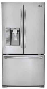 LG LFX31925ST 30.7 cu. ft. French Door Refrigerator with Spill Protector Glass Shelves, Humidity Crispers, Air/Water Filters and External Ice/Water Dispenser: Stainless Steel