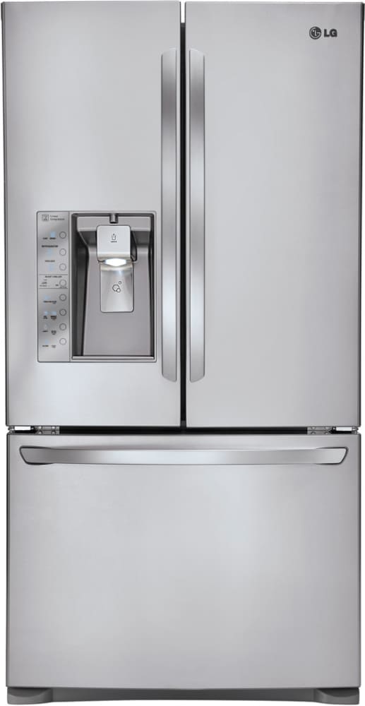 LG LFX31935ST 30.5 cu. ft. French Door Refrigerator with Spill Protector Glass Shelves, 4 Compartment Crispers, Blast Chiller, External Ice/Water Dispenser and Fresh Air Filter