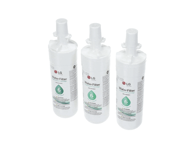 Filtre à eau pour réfrigérateur LG ADQ36006118 Lg Lt700P, paquet de 3