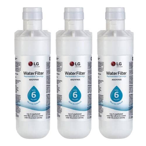 Lot de 3 filtres à eau pour réfrigérateur LG ADQ75795105 Lt1000P
