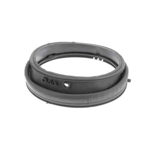 LG door boot ring reinstallation guide with metal ring and rubber boot