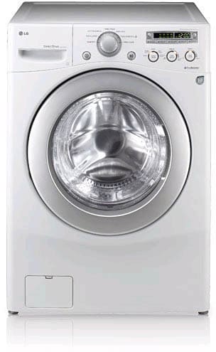 LG WM2050CW 27 Inch Front Load Washer with 4.0 cu. ft. Capacity, 7 Wash Programs, 5 Temperature Levels, LoDecibel Quiet Operation and TrueBalance Anti-Vibration System