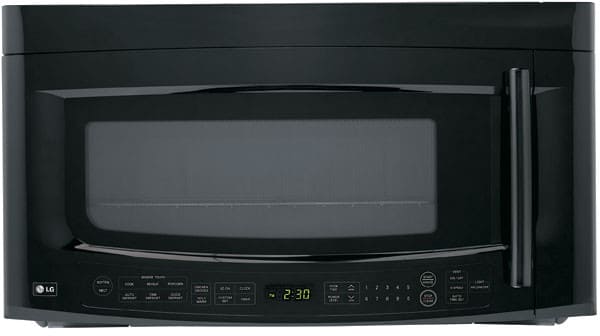 LG LMVM2055SB 2.0 Cu. Ft. Monitor Style Over-the-Range Microwave Oven with 1100 Cooking Watts, Glide & Cook Tray and Sensor Cook Technology: Black