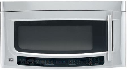 LG LMVM2055ST 2.0 Cu. Ft. Monitor Style Over-the-Range Microwave Oven with 1100 Cooking Watts, Glide & Cook Tray and Sensor Cook Technology: Stainless Steel