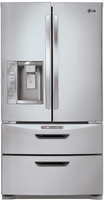 LG LMX28994ST 26.5 cu. ft. French Door Refrigerator with 4 Spill Protector Glass Shelves