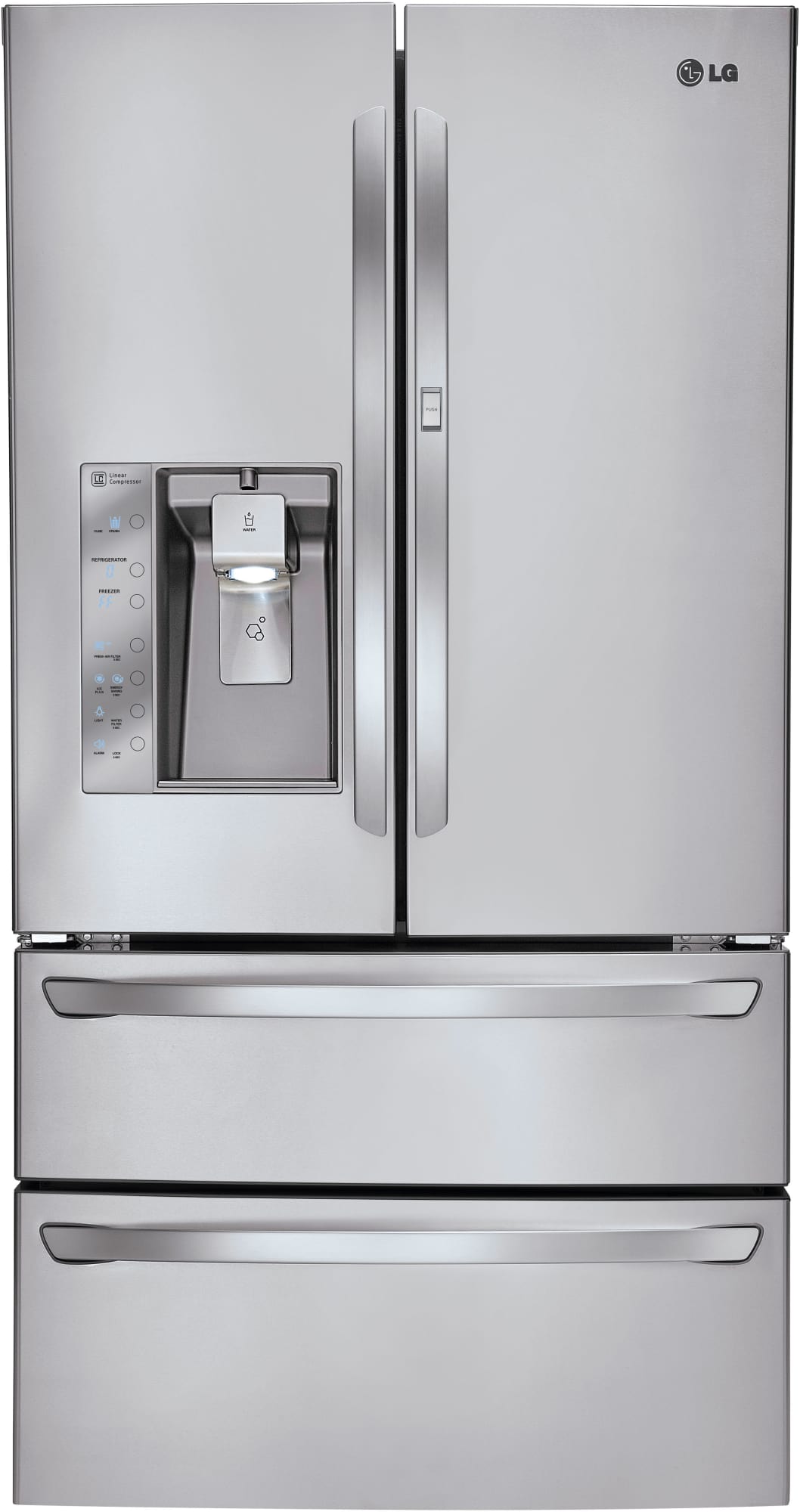 LG LMX30995ST 30.3 cu. ft. French Door Refrigerator with SpillProtector Glass Shelves, Door-in-Door Bins