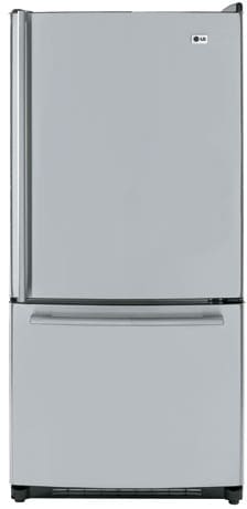 Réfrigérateur LG LRBC22522ST de 22,4 pi³ avec congélateur inférieur, machine à glaçons automatique CustomCube et clayettes en verre trempé : acier inoxydable