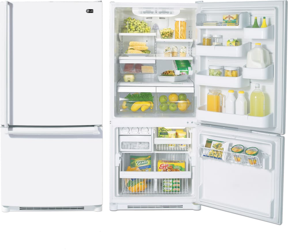 LG LRBN22525TT 22.4 cu. ft. Refrigerator with Swing Freezer Door, Digital Temperatue Controls, 4 split Shelves, Energy Star: Titanium