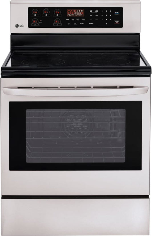 LG LRE3023ST 30 Inch Freestanding Smoothtop Electric Range with 5 Radiant Elements