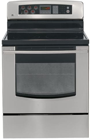 LG LRE30451ST 30 Inch Freestanding Electric Range with Fan Only Convection Cooking and 5 Radiant Elements: Stainless Steel