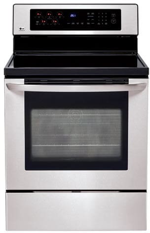LG LRE30453ST 30 Inch Freestanding Electric Range with 5 Radiant Elements