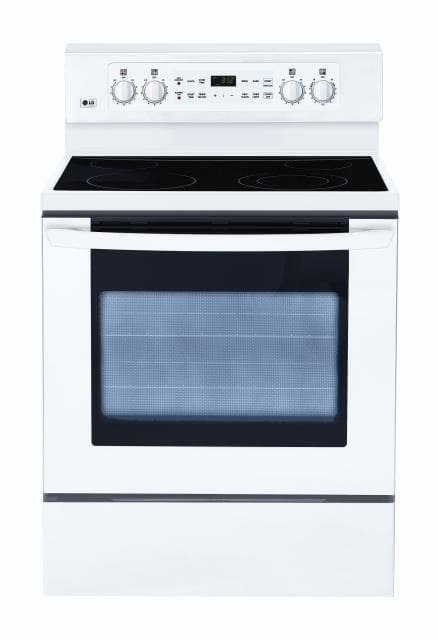LG LRE3091SW 30 Inch Freestanding Electric Range with 4 Radiant Elements