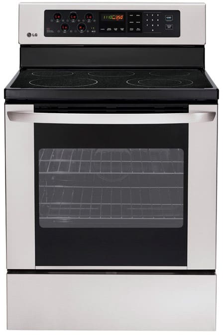 LG LRE3012ST 30 Inch Freestanding Electric Range with 5 Radiant Elements