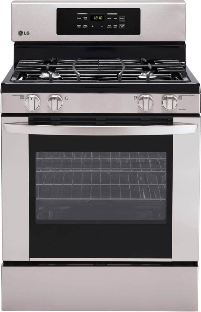 LG LRG3021ST 30 Inch Freestanding Gas Range with 5.4 cu. ft. Capacity, 4 Sealed Burners, Superboil 17,000 BTU Burner, Storage Drawer and Self-Cleaning Mode